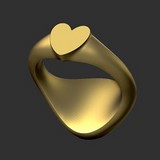 Cad Cam drawing secret signet ring